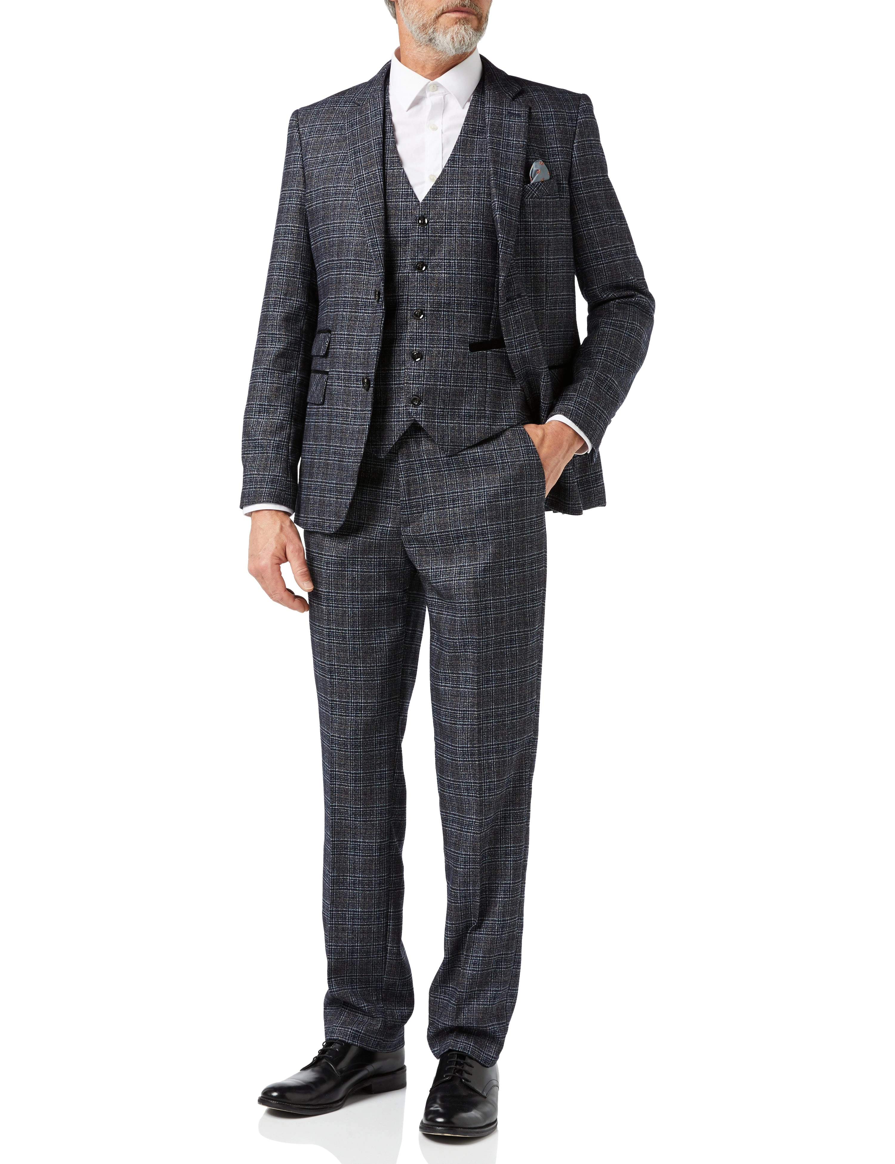 ABEL - Grauer Tweed Anzug: Stilvoller Klassiker für den modernen Mann! Eleganz pur, zeitlos schön. Ein Must-have!
